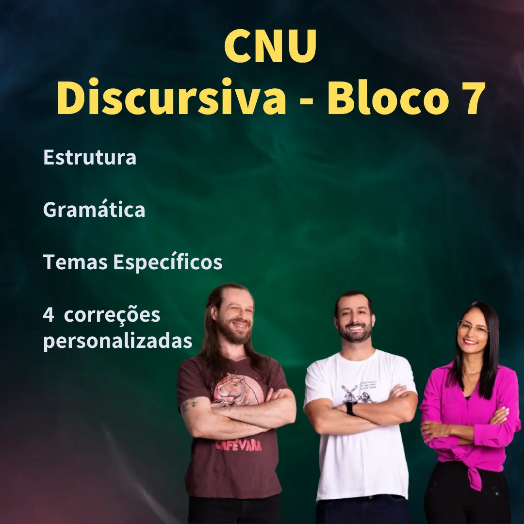 Curso de Discursiva para o Bloco 7 do CNU