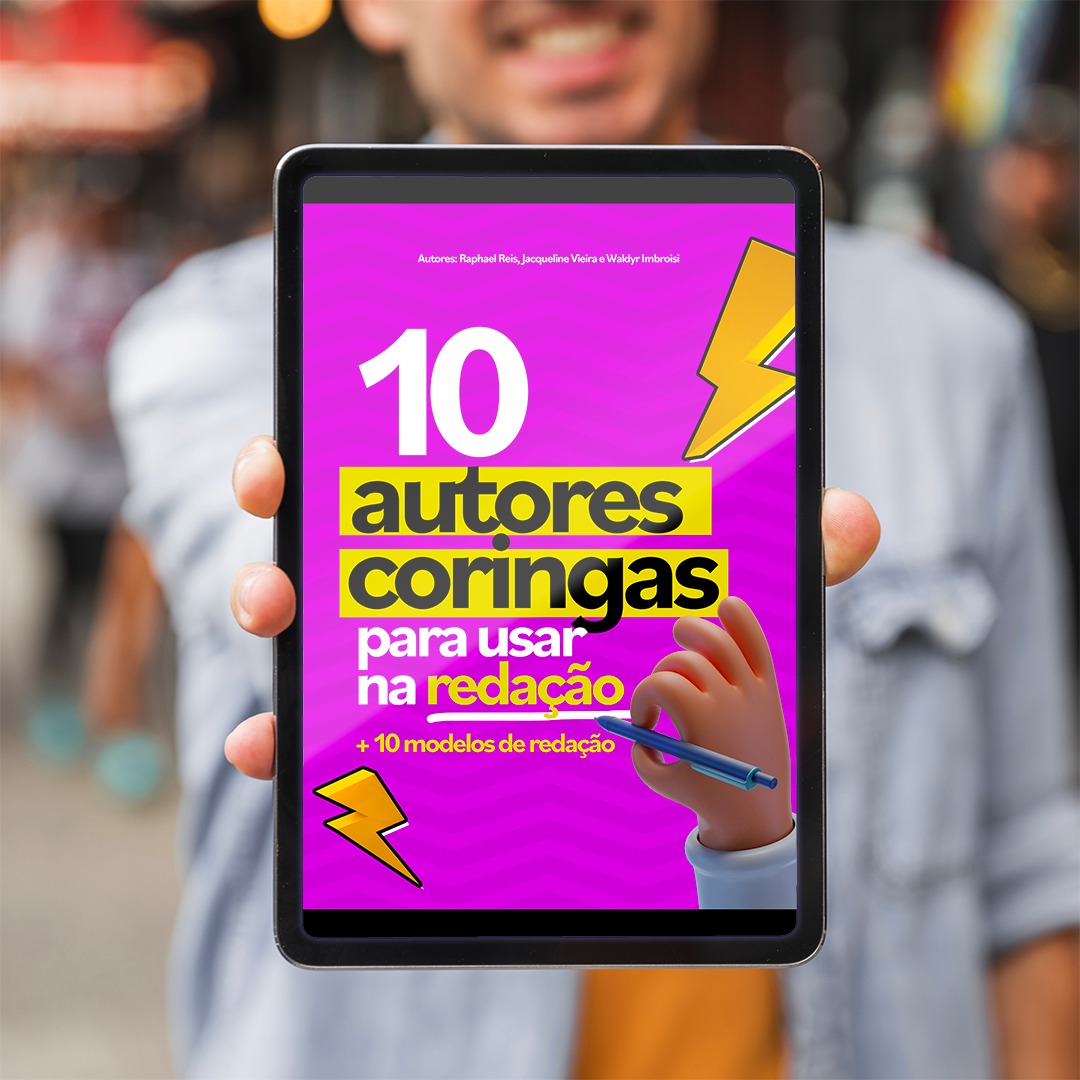 E-book 10 autores coringas para usar na redação + 10 modelos de redação