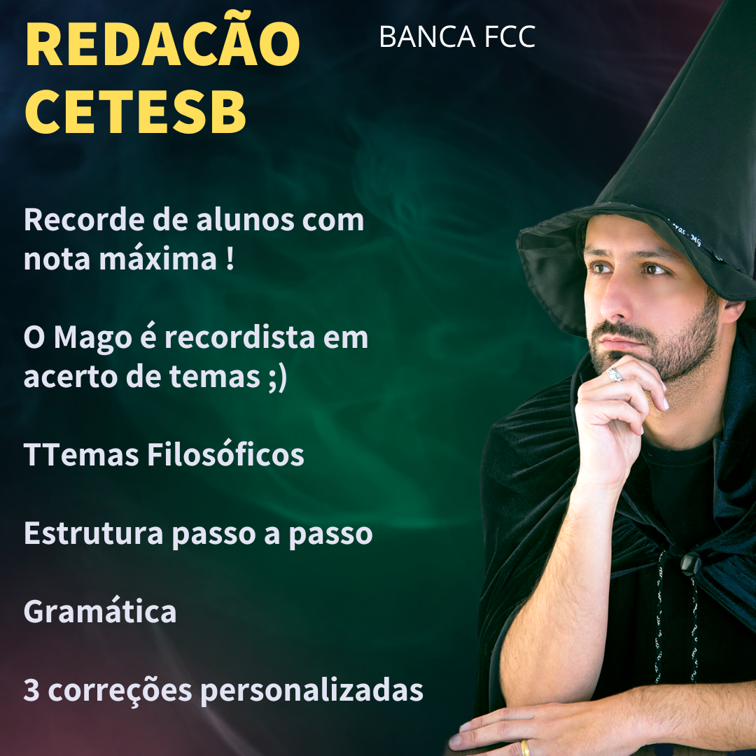 Redação CETESB passo a passo – banca FCC