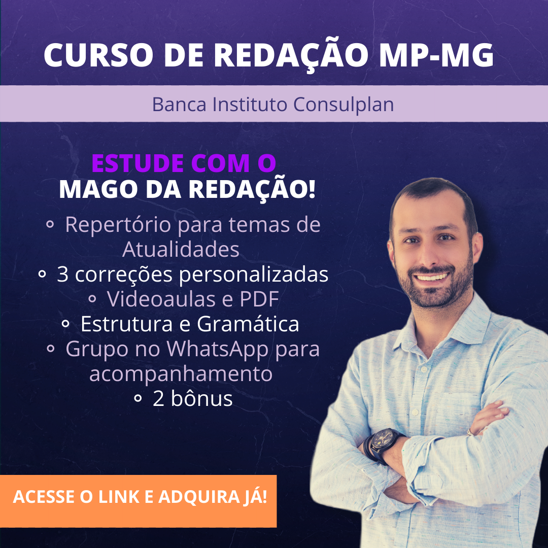 Redação MP-MG | Banca Instituto Consulplan