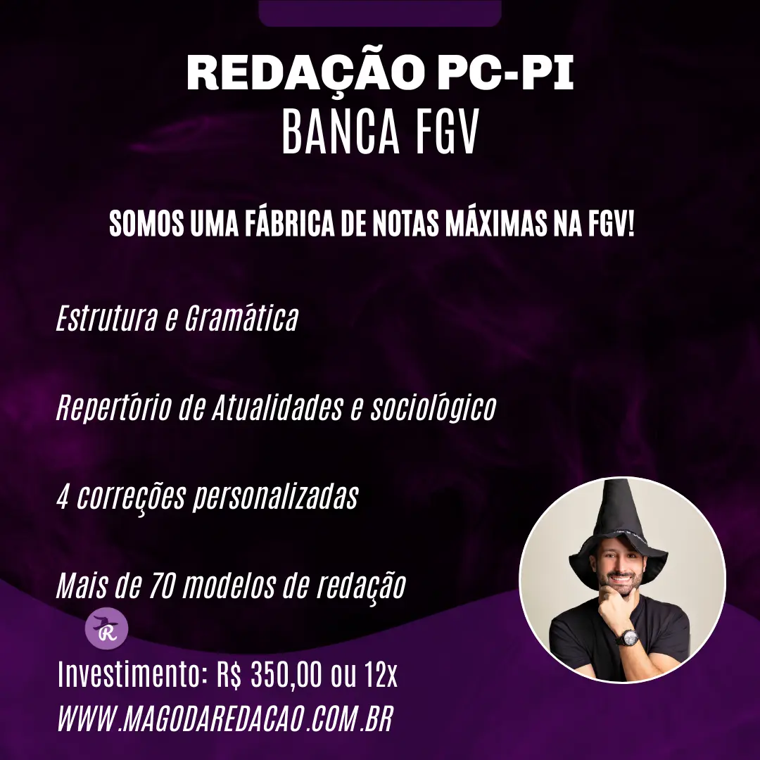Curso de Redação para a PC-PI
