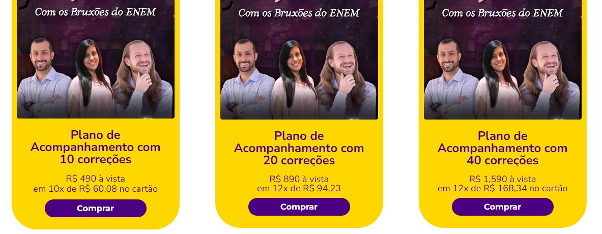 Curso GRATUITO de Redação ENEM 2024 com os Bruxões do Enem