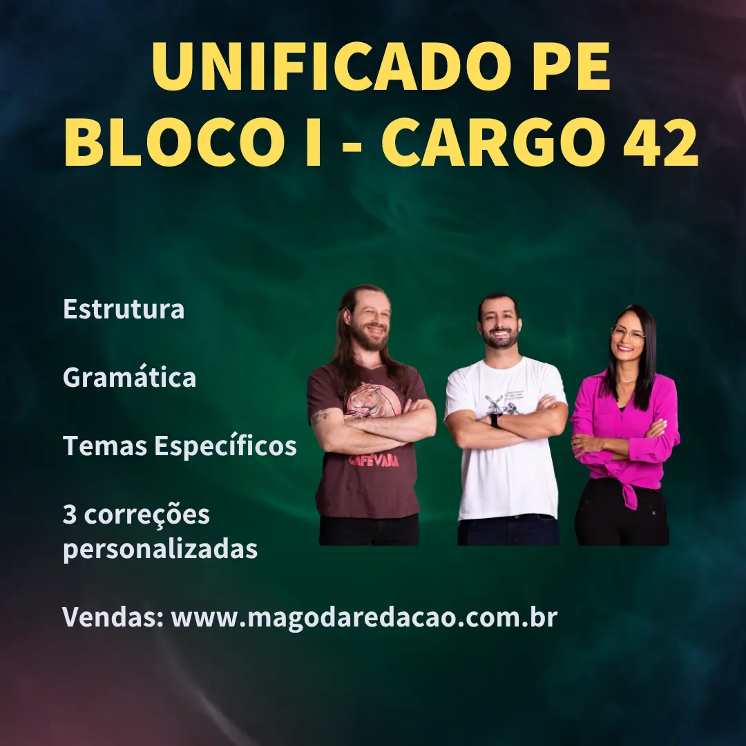 Discursiva Unificado Pernambuco Bloco I cargo 42