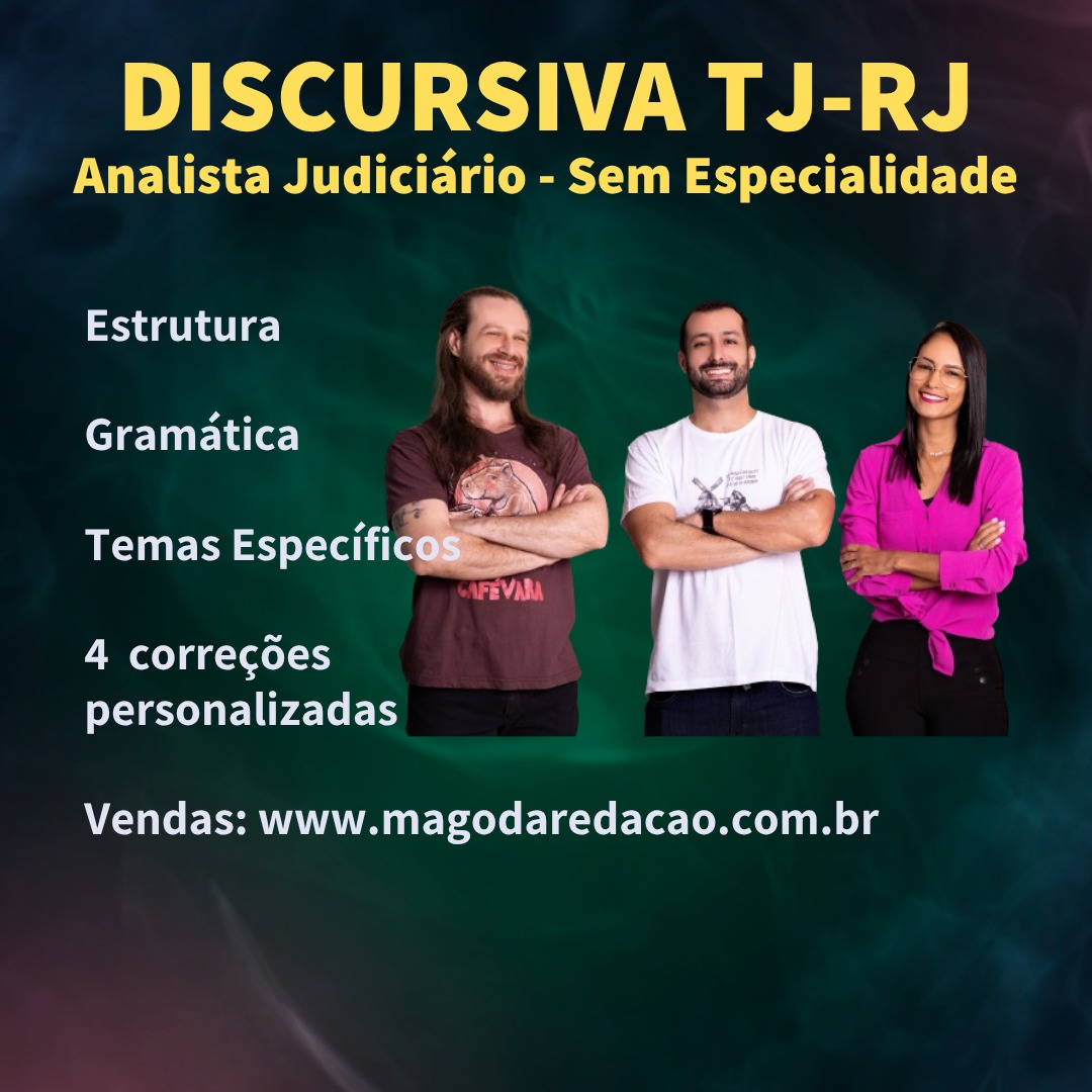 Discursiva TJRJ – Analista Judiciário Sem Especialidade