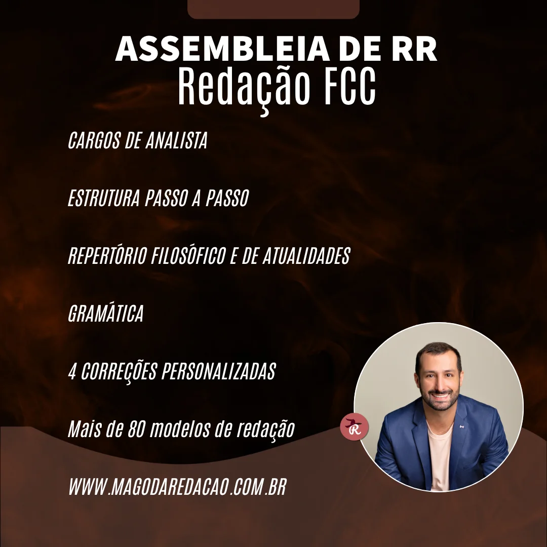 Curso de Redação para a ASSEMBLEIA DE RR
