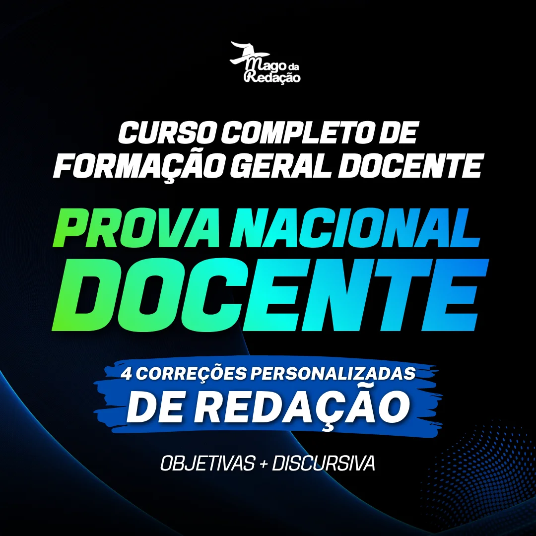 Curso de Redação e Formação Geral Docente para a Prova Nacional Docente (PND)