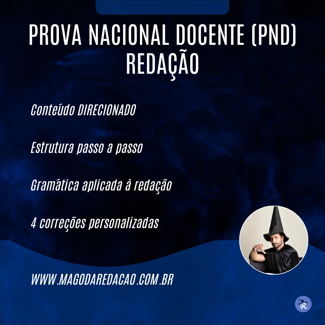 Curso de Redação para a Prova Nacional Docente (PND)