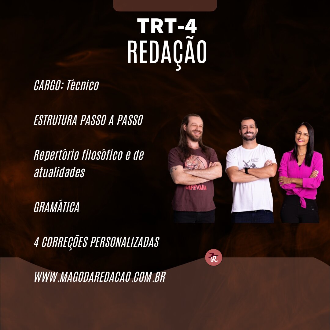 Curso de Redação TRT-4 (Técnico)