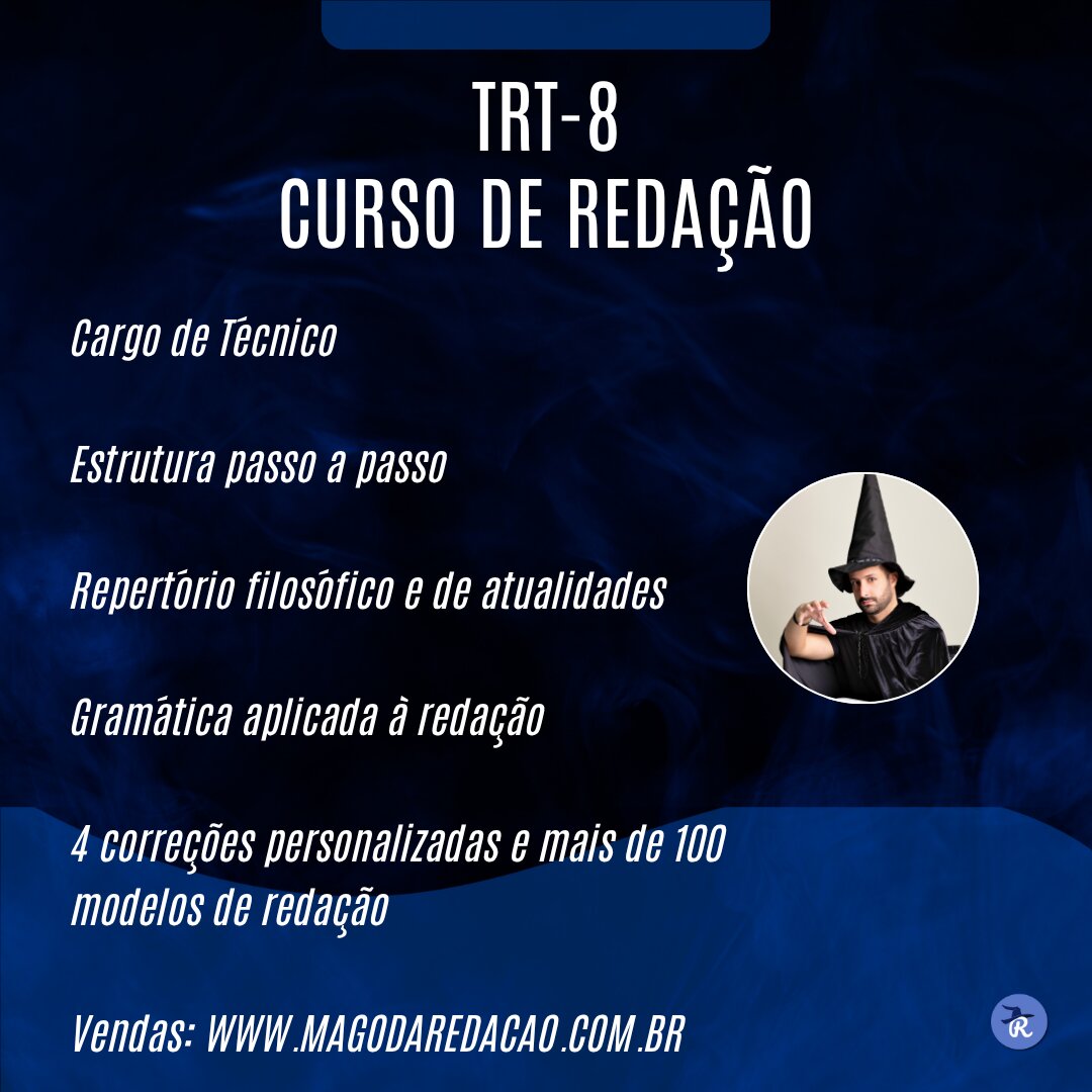 Curso de Redação TRT-8 (Técnico)