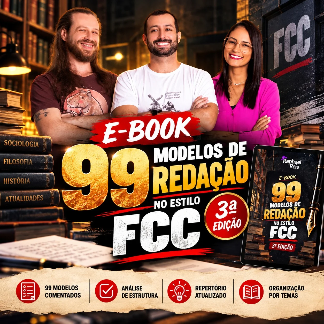 E-book 99 modelos de redação no estilo FCC